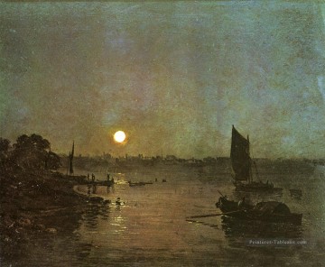 romantique romantisme Tableau Peinture - Moonlight A Stody chez Millbank romantique Turner